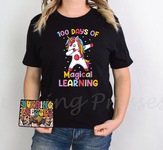 1074 100 days of magical learning DTF/Sublimation Transfer