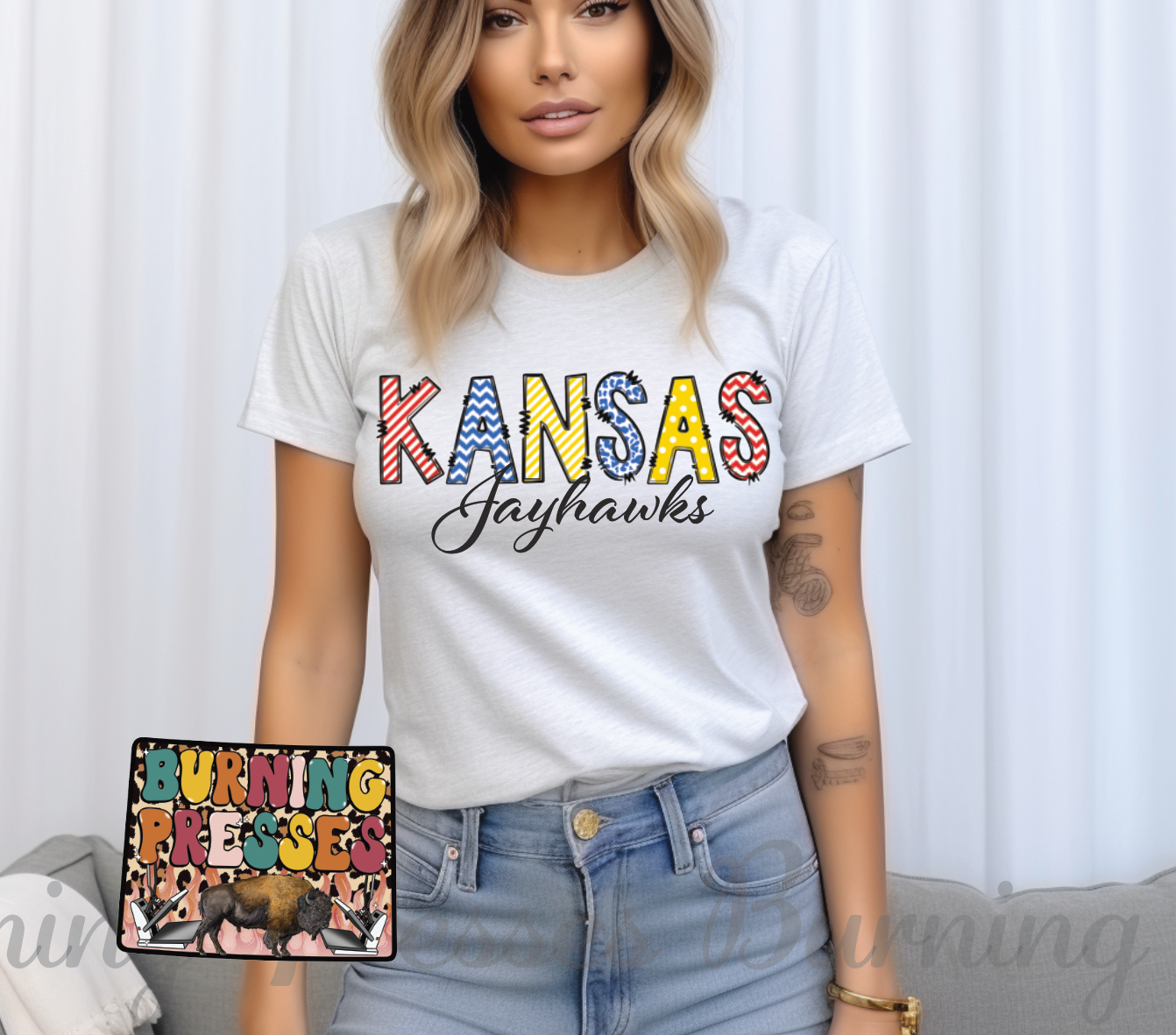 1235 Kansas Basketball DTF/Sublimation Transfer