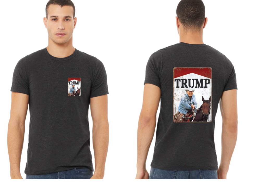 3182 Cowboy Trump Front and Back DTF Transfer