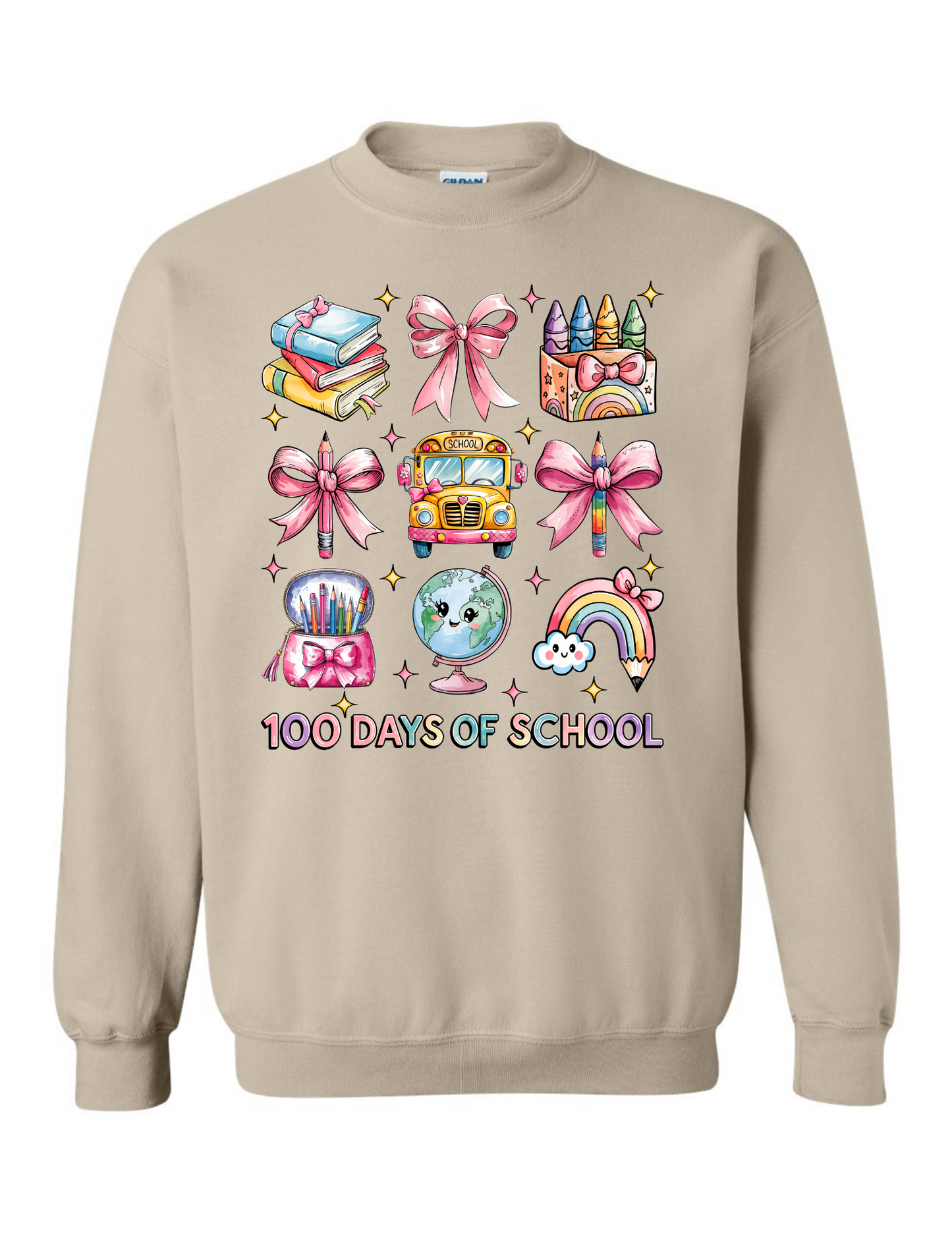 3231 100 Days of School Rainbow DTF/Sublimation Transfers