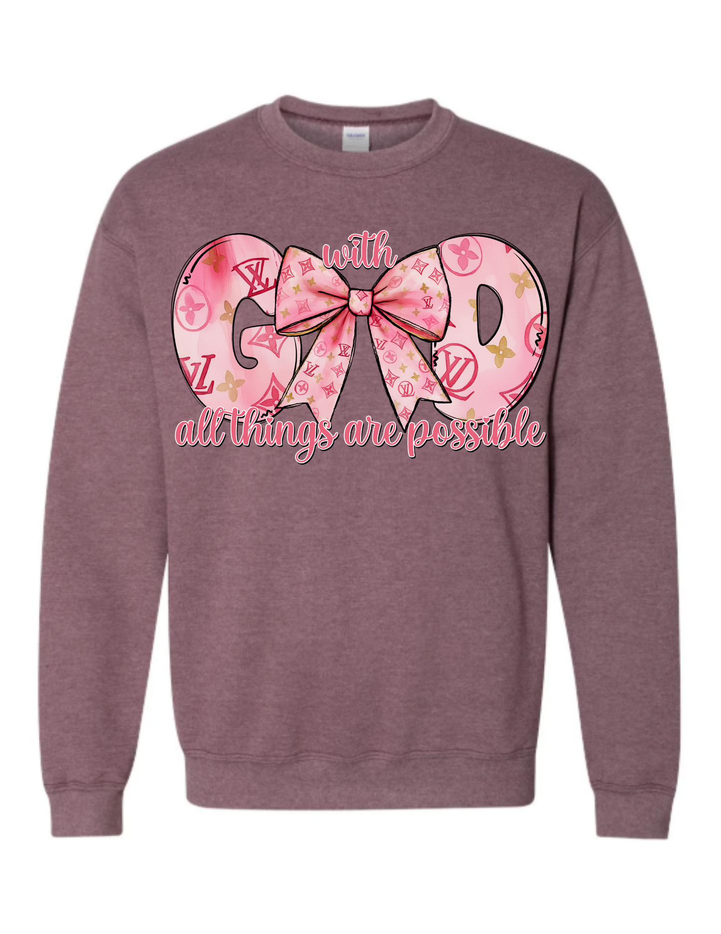 3440 With God all Things DTF/Sublimation Transfers