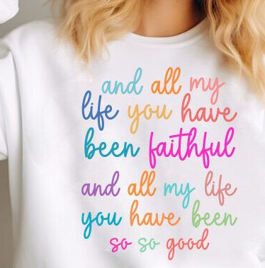 3653 Faithful cursive writing DTF/Sublimation Transfer