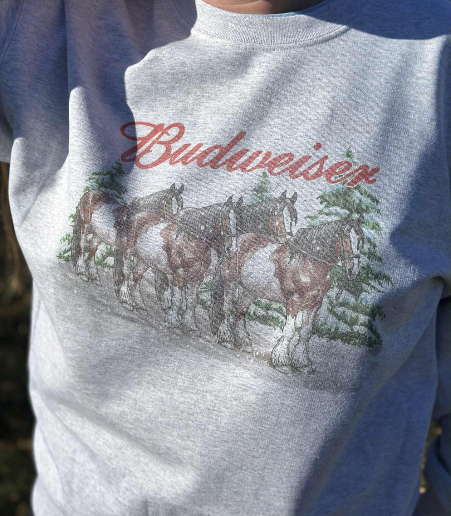 Beer Horses Christmas Crewneck