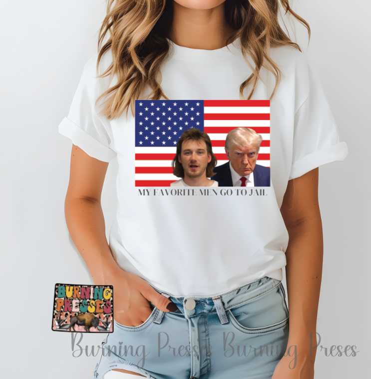 1566 My Favorite men to go jail sublimation/dtf transfer