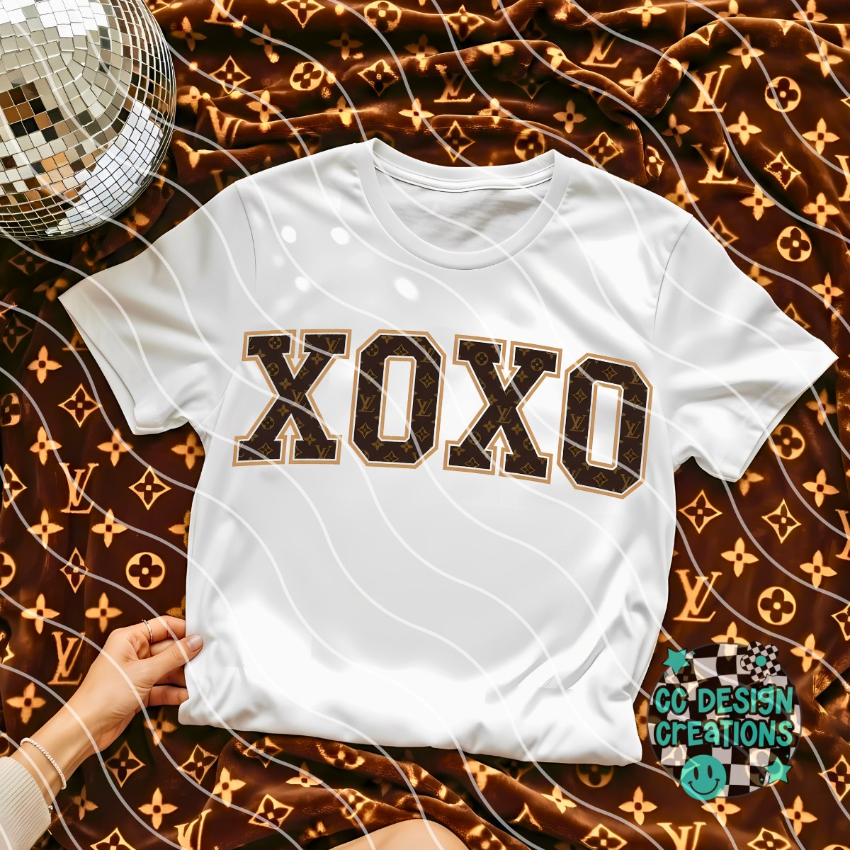 XOXO patterned DTF Transfer