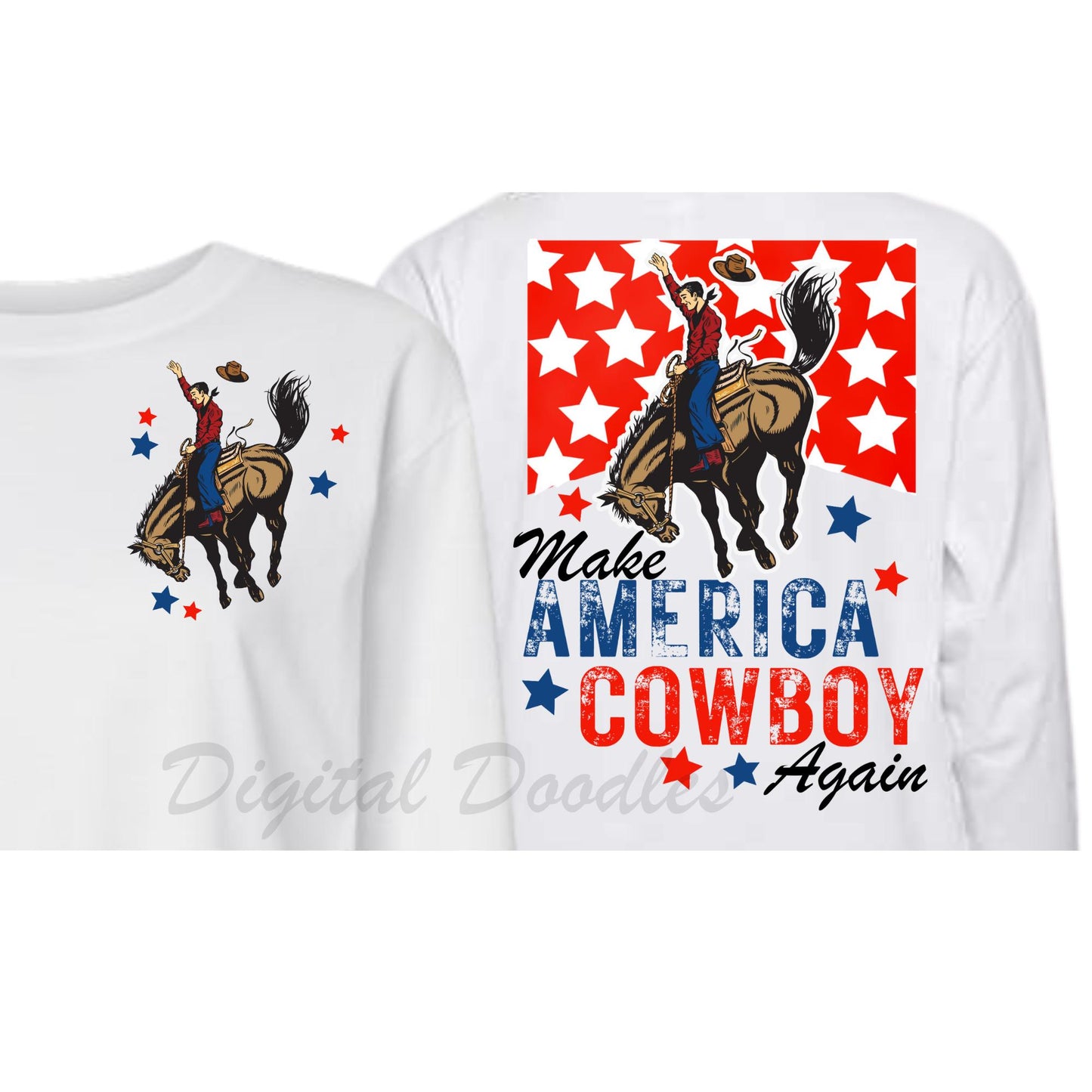 H1636 Make America Cowboy Again DTF/Sublimation