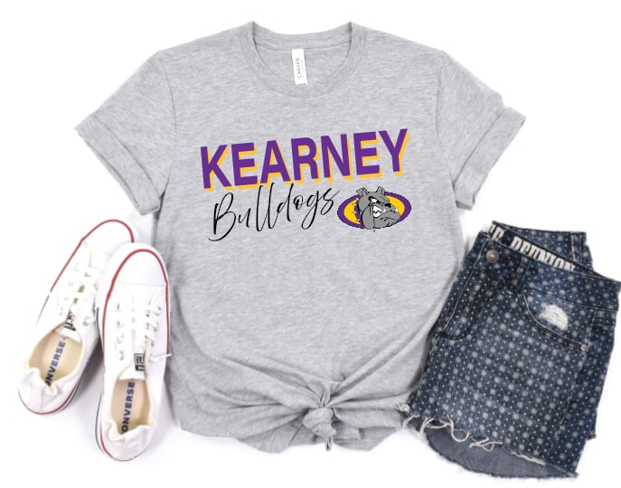 Kearney Bulldogs shadow transfer DTF