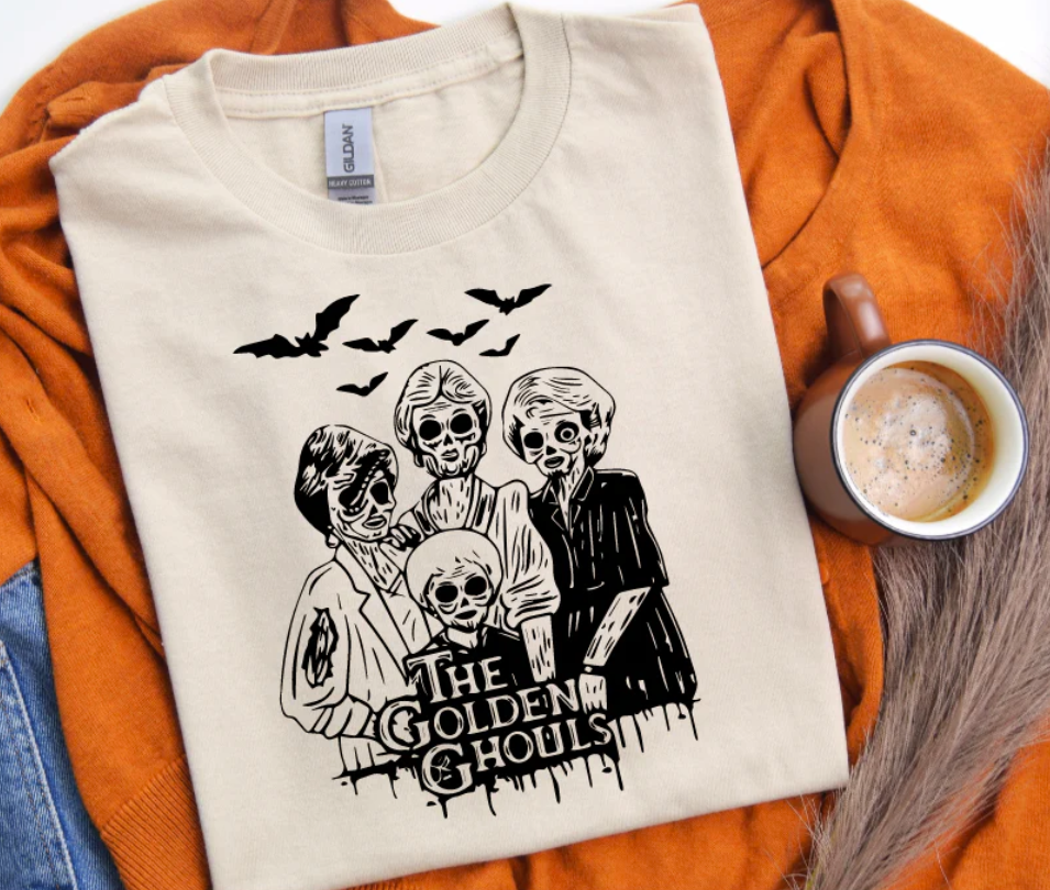 SS162 The Golden Ghouls Screen Print