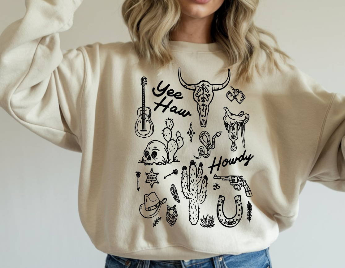 Western Collage DTF/Sublimation Transfers