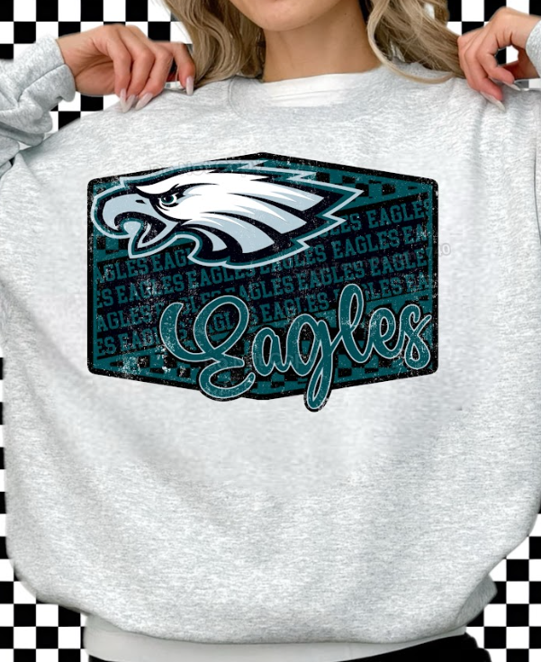 Philadelphia Checkered Football DTF Transfer