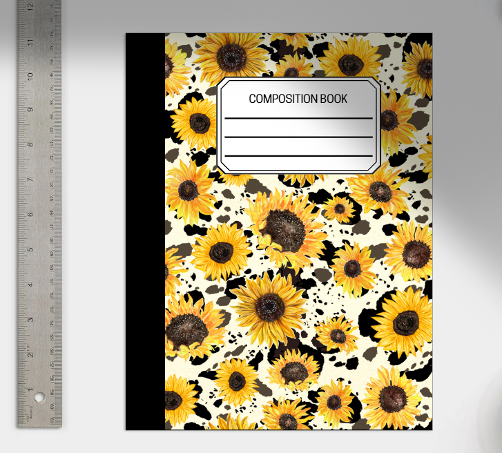 Sunflower Composition Notebook or Print do It yourself