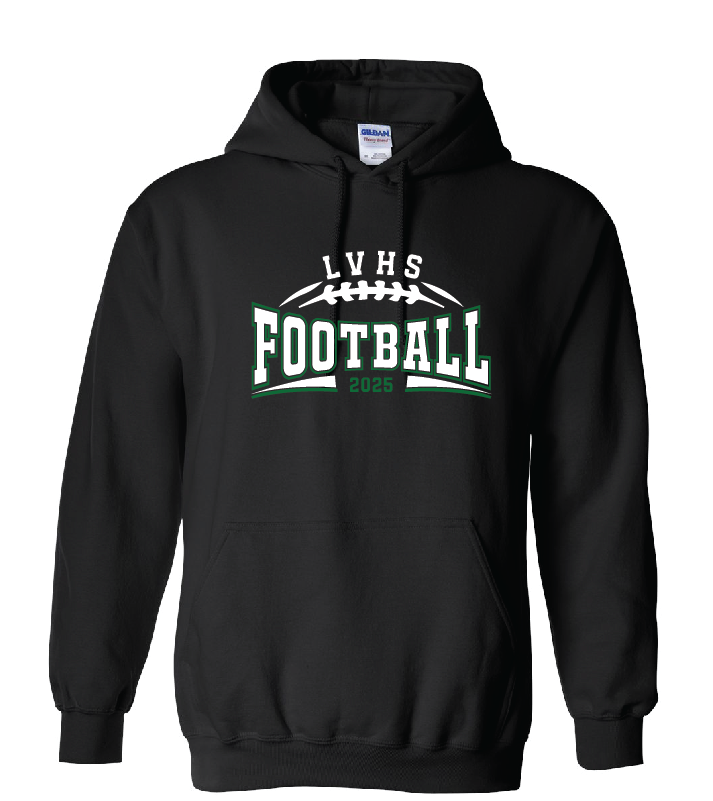 LVHS Football Hoodie in black