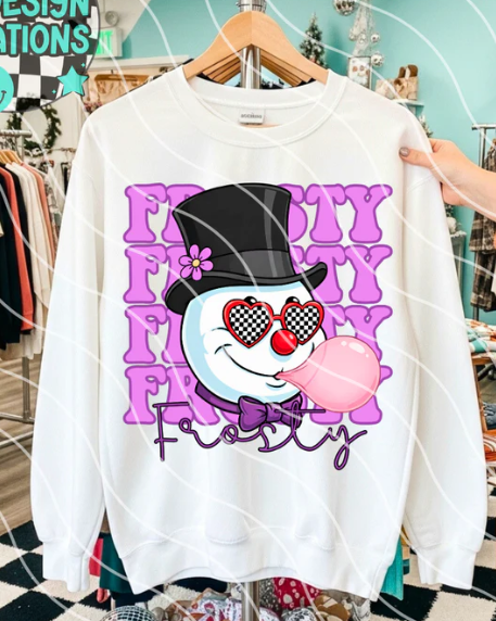 Frosty the Snowman DTF Transfer