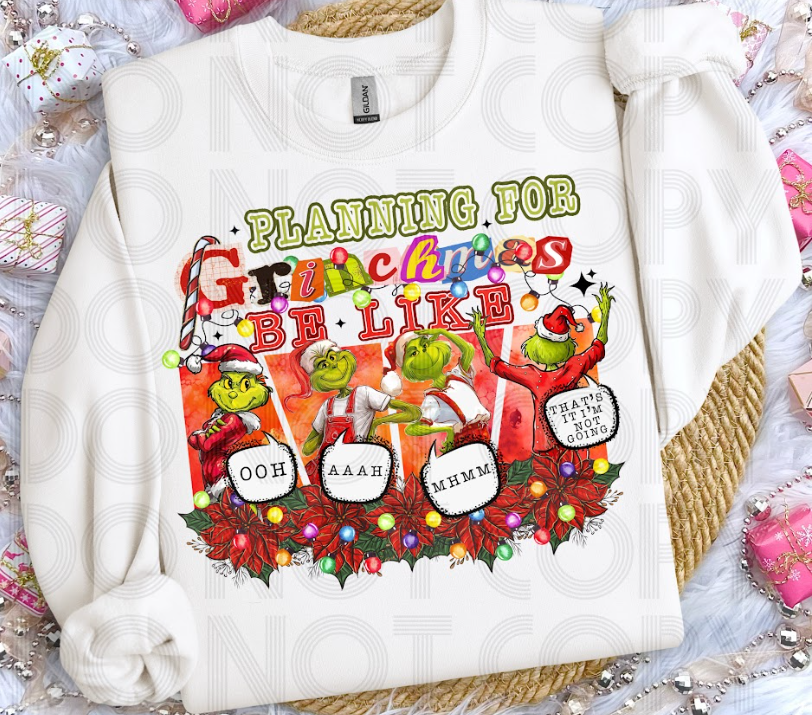 Planning on Christmas be like DTF Transfer