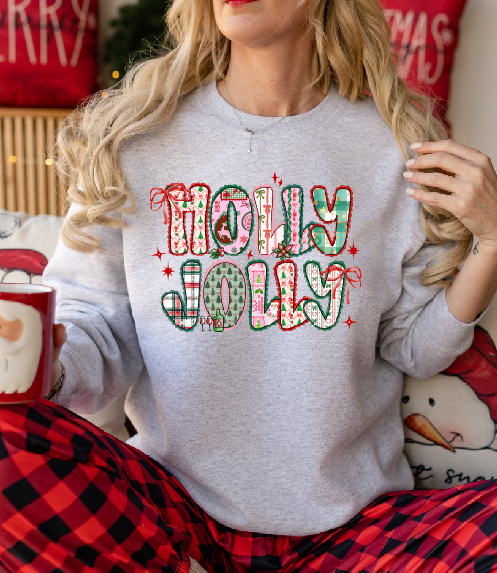 Preppy Holly Jolly DTF Transfer