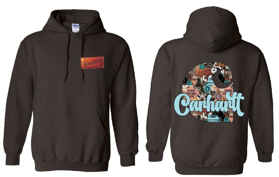 Western cowgirl Car DTF Transfer