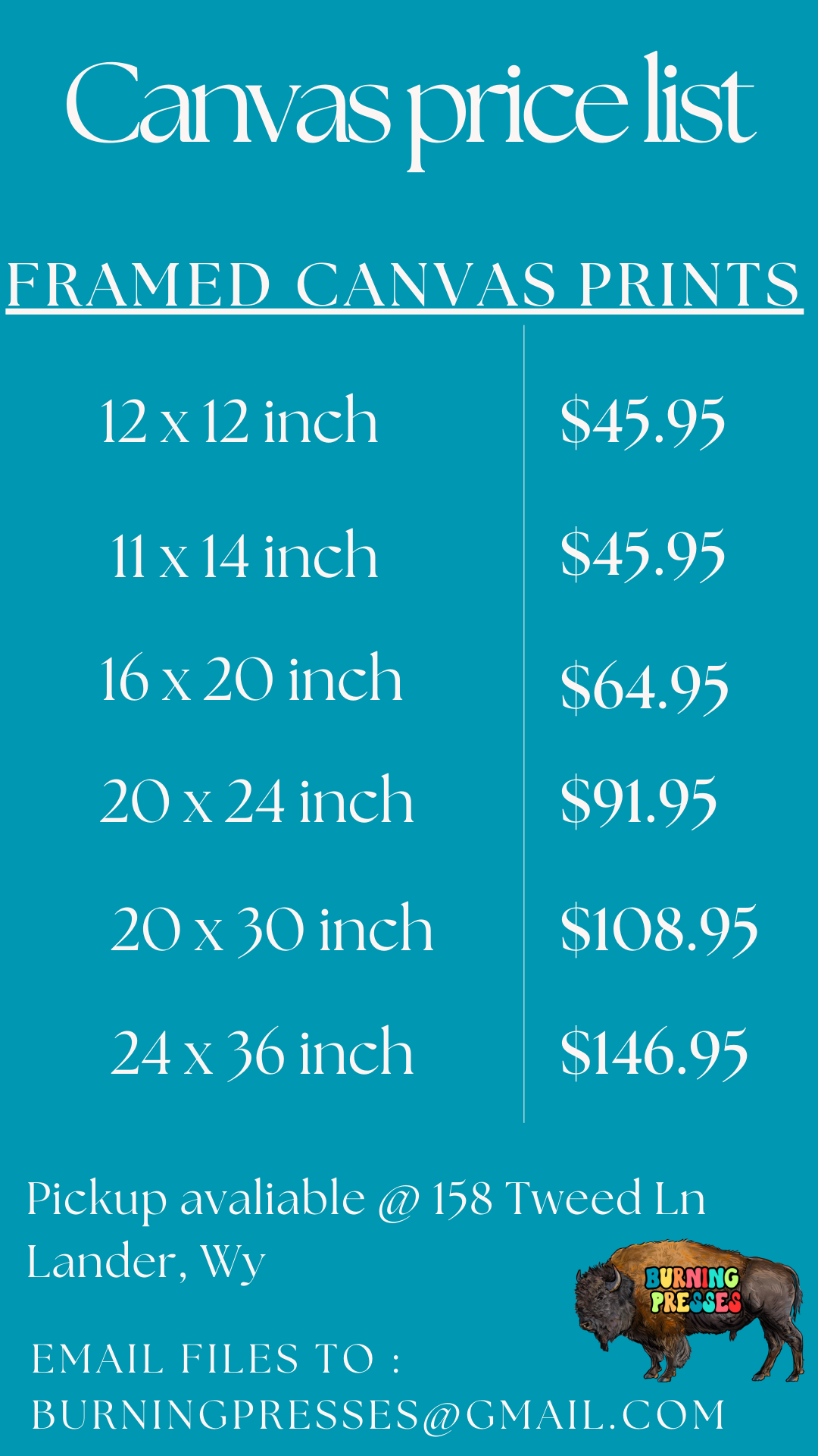 Custom Framed Canvas Photos