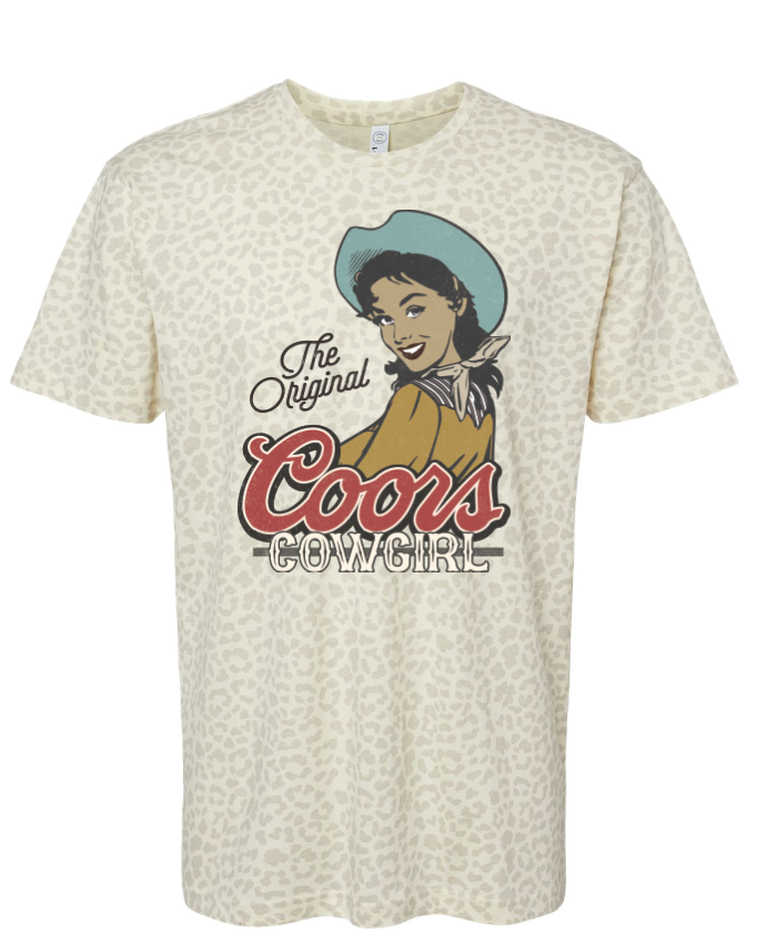 The original Coors Cowgirl DTF Transfer