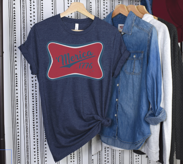 Merica 1776 DTF transfers