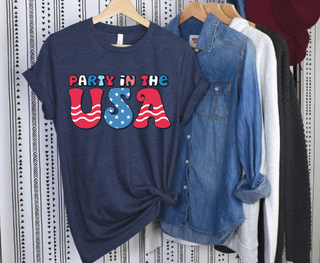 Party in the USA DTF transfers