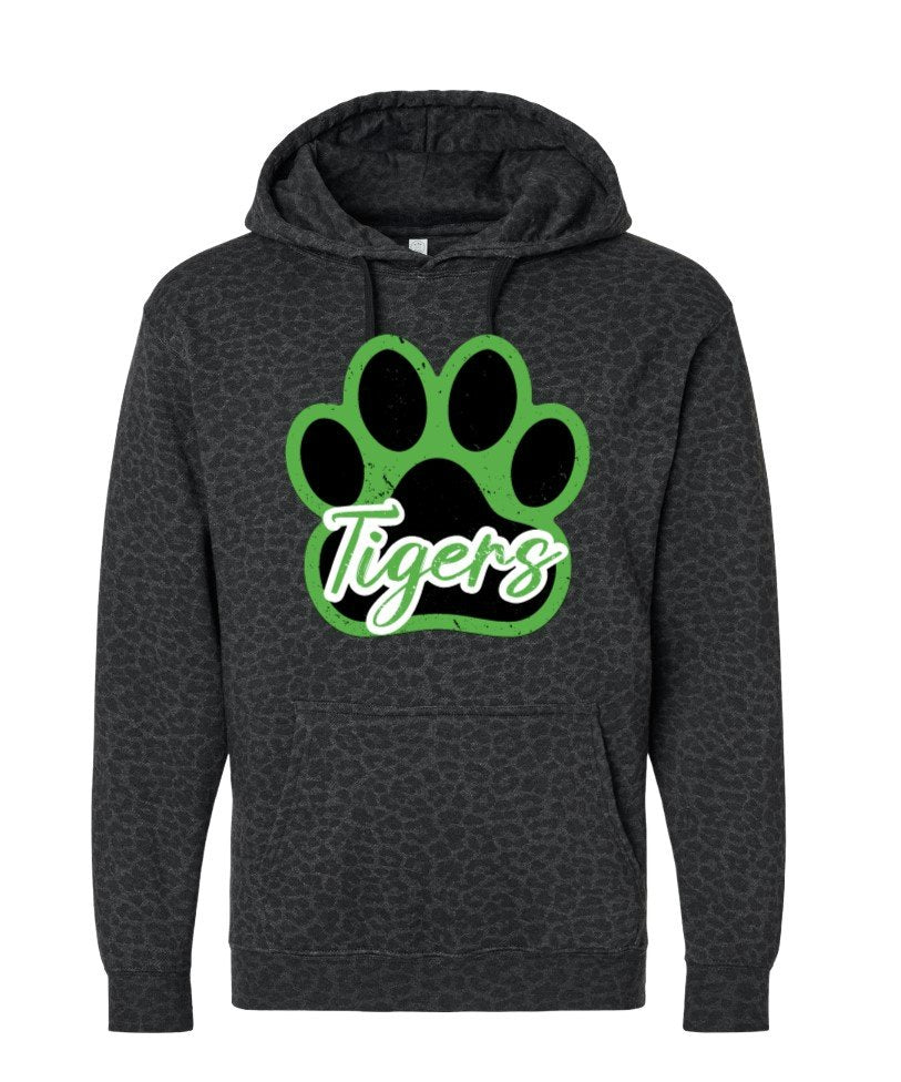 Tiger Paw Hoodie-Burning Presses