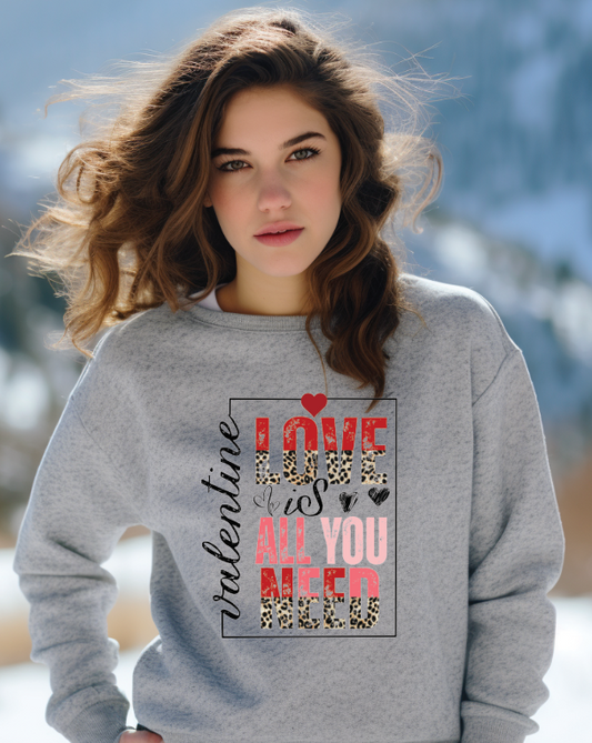 1003 Love is all you need Valentine DTF/Sublimation Transfer