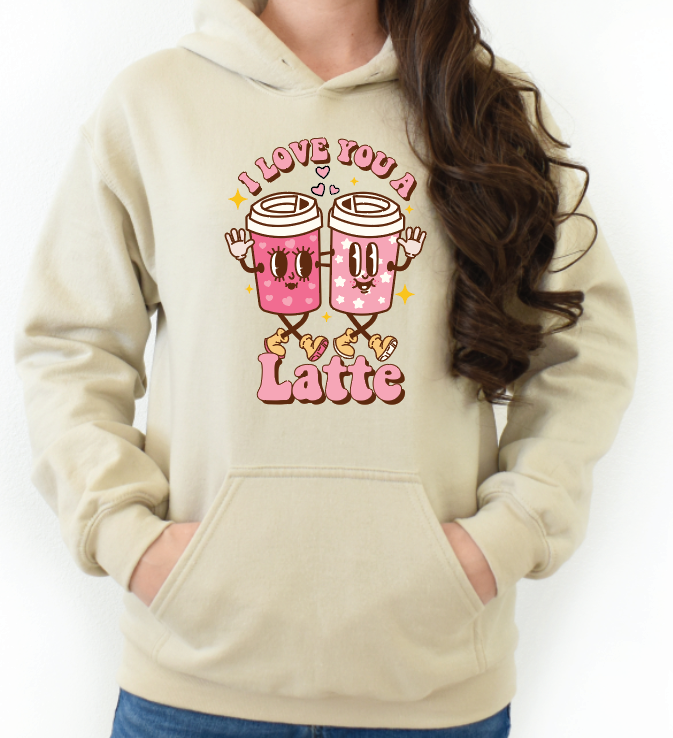 1008 I love you a latte DTF/Sublimation Transfer