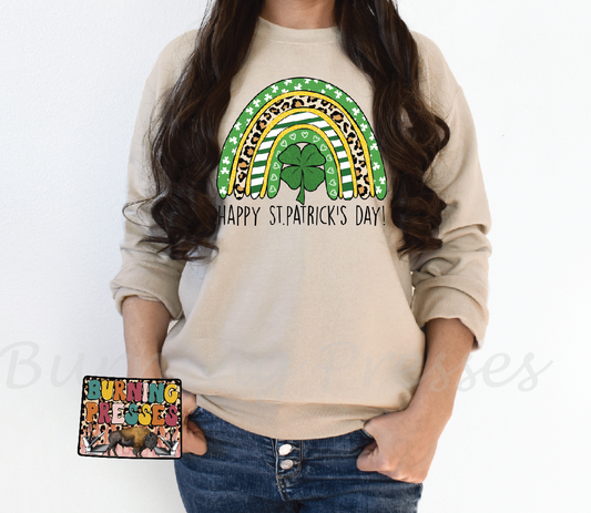 1046 Happy St Patrick's Day Rainbow DTF/Sublimation Transfer