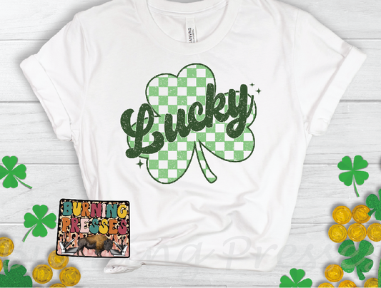 1052 Lucky Retro Clover DTF/Sublimation Transfer