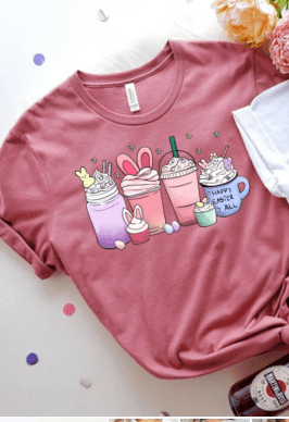 1169 Easter Latte DTF/Sublimation Transfer