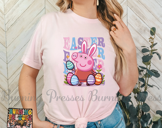 1419 Cartoon pig Easter DTF/Sublimation Transfer