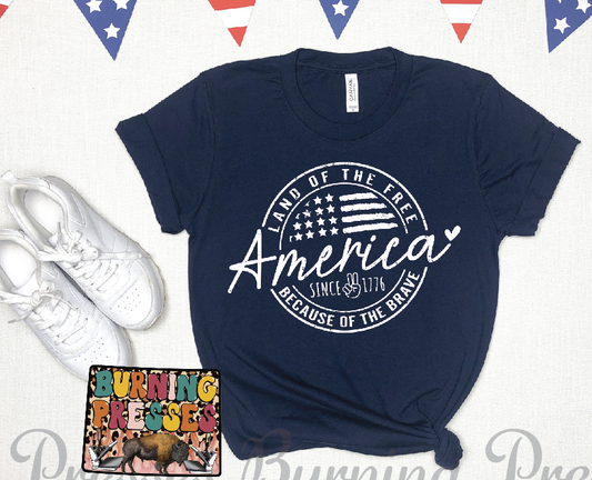 1492 America Land of the Free DTF/Sublimation Transfer