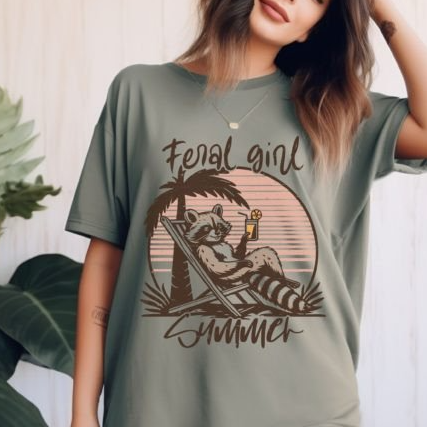 1720 Feral Girl Summer DTF/Sublimation