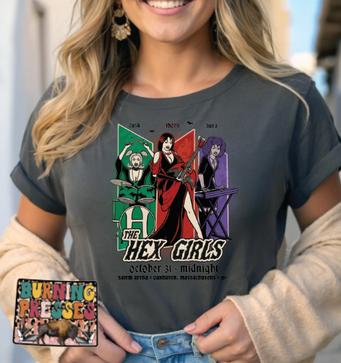 1929 Hex Girls in Black or Tan ink DTF/Sublimation Transfer