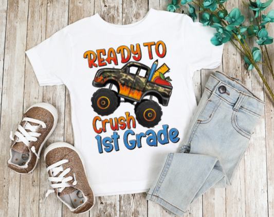 Ready to Crush Preschool-6th Grade Pick a Grade Monster Truck