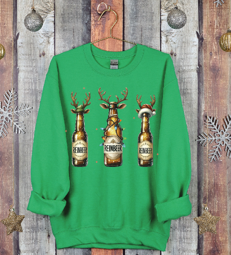 3068 Beer Christmas Reinbeer Sublimation/DTF Transfer