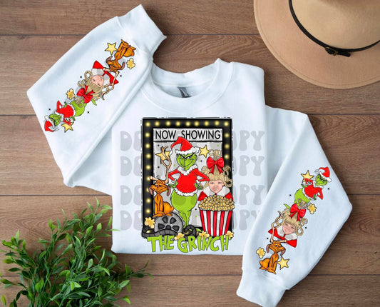 3095 Cindy Lou/Grinch Showing with Sleeve DTF/Sublimation Transfers