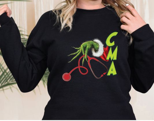 3096 Grinch (CMA, Nurse, CNA, MD) Sublimation/DTF Transfer