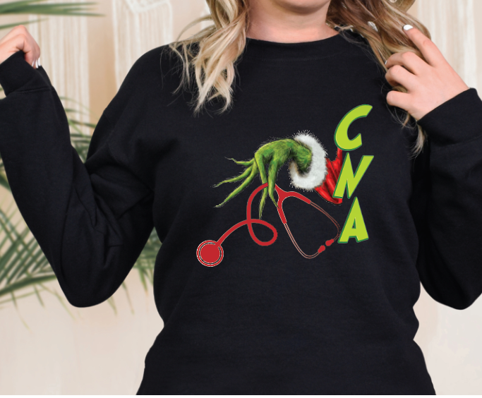 3096 Grinch (CMA, Nurse, CNA, MD) Sublimation/DTF Transfer