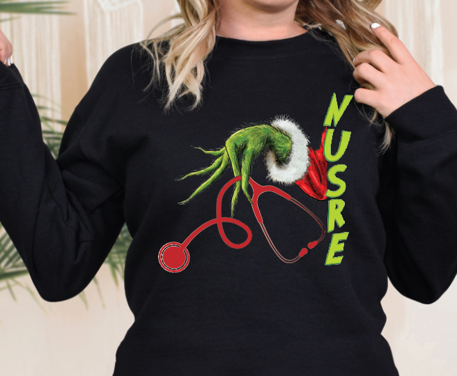 3096 Grinch (CMA, Nurse, CNA, MD) Sublimation/DTF Transfer