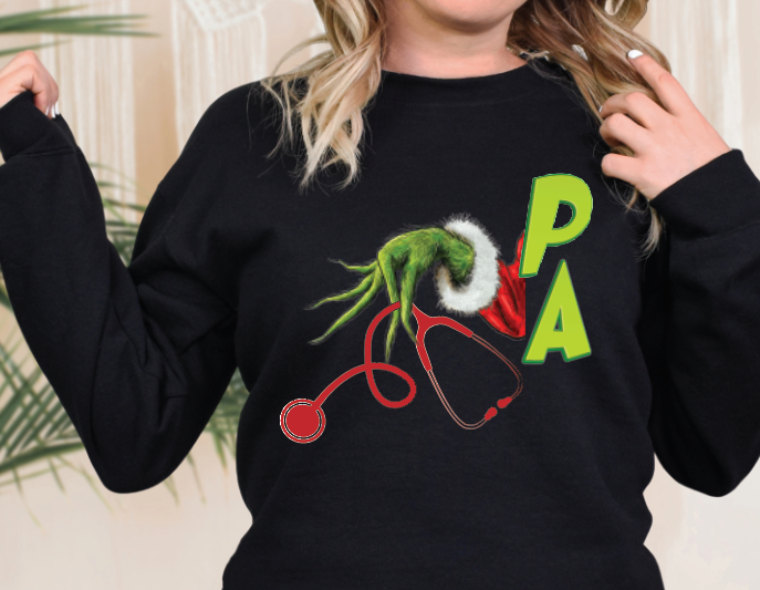 3096 Grinch (CMA, Nurse, CNA, MD) Sublimation/DTF Transfer