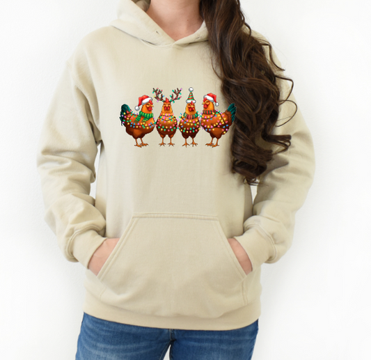 3138 X-mas Chickens Sublimation/DTF Transfer