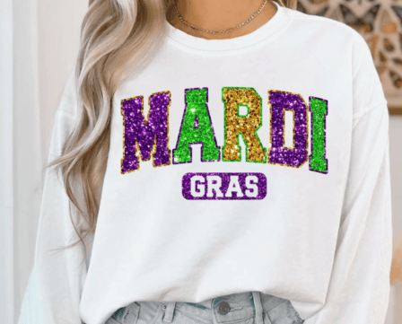 3219 Mardi Gras DTF/Sublimation Transfers