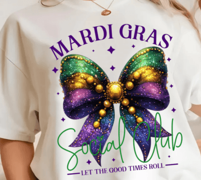 3220 Mardi Gras Social Club DTF/Sublimation Transfers