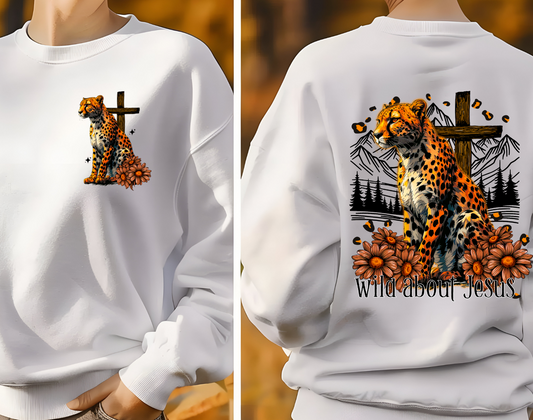 3402 Wild about Jesus w/ pocket DTF/Sublimation Transfers