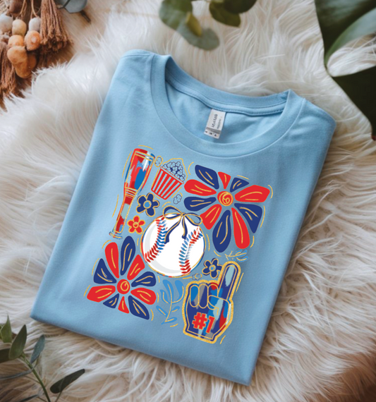 3567 Boho Baseball DTF/Sublimation Transfer