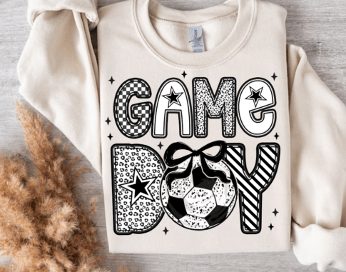 3627 Game Day B&W DTF/Sublimation Transfer