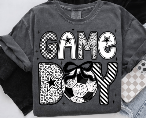 3627 Game Day B&W DTF/Sublimation Transfer
