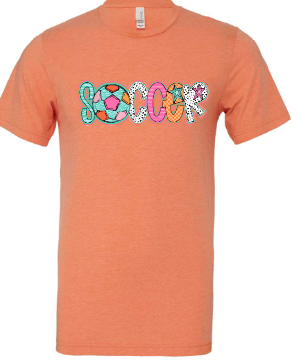 3629 Soccer colorful DTF/Sublimation Transfer