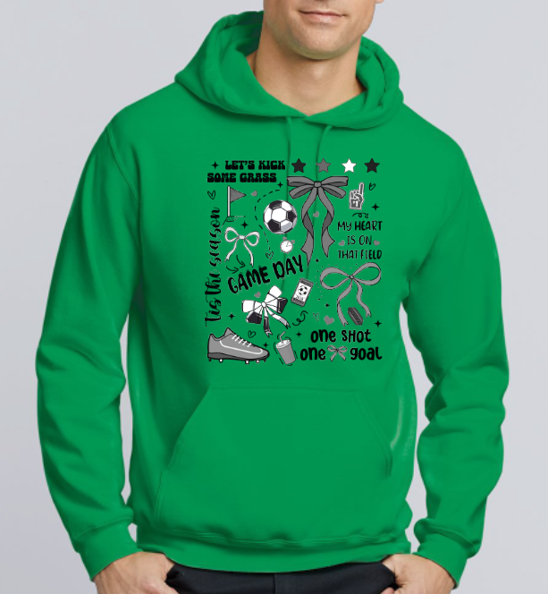 3630 Soccer with bows DTF/Sublimation Transfer